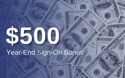 Year-End Sign-On Bonus: $500 for Nurses & Allied Health Professionals
